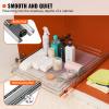 imageVEVOR 185quotWx21quotDx35quotH Pull Out Cabinet Organizer Heavy Duty Slide Out Pantry Shelves ChromePlated Steel Roll Out Drawer Drawer Storage for Home Under Sink 20quotWx22quotDx7quotH Install Size for Cabinet155 Wx21 D