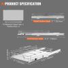 imageVEVOR 185quotWx21quotDx35quotH Pull Out Cabinet Organizer Heavy Duty Slide Out Pantry Shelves ChromePlated Steel Roll Out Drawer Drawer Storage for Home Under Sink 20quotWx22quotDx7quotH Install Size for Cabinet125Wx21D