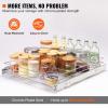 imageVEVOR 185quotWx21quotDx35quotH Pull Out Cabinet Organizer Heavy Duty Slide Out Pantry Shelves ChromePlated Steel Roll Out Drawer Drawer Storage for Home Under Sink 20quotWx22quotDx7quotH Install Size for Cabinet215 Wx21D