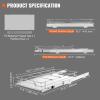 imageVEVOR 185quotWx21quotDx35quotH Pull Out Cabinet Organizer Heavy Duty Slide Out Pantry Shelves ChromePlated Steel Roll Out Drawer Drawer Storage for Home Under Sink 20quotWx22quotDx7quotH Install Size for Cabinet115Wx165D