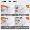 imageVEVOR 185quotWx21quotDx35quotH Pull Out Cabinet Organizer Heavy Duty Slide Out Pantry Shelves ChromePlated Steel Roll Out Drawer Drawer Storage for Home Under Sink 20quotWx22quotDx7quotH Install Size for Cabinet125Wx21D