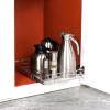 imageVEVOR 185quotWx21quotDx35quotH Pull Out Cabinet Organizer Heavy Duty Slide Out Pantry Shelves ChromePlated Steel Roll Out Drawer Drawer Storage for Home Under Sink 20quotWx22quotDx7quotH Install Size for Cabinet125Wx21D
