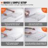 imageVEVOR 185quotWx21quotDx35quotH Pull Out Cabinet Organizer Heavy Duty Slide Out Pantry Shelves ChromePlated Steel Roll Out Drawer Drawer Storage for Home Under Sink 20quotWx22quotDx7quotH Install Size for Cabinet185Wx21D