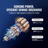 imageVEVOR 1HP Sump Pump 4020GPH 30FT Lift Stainless Steel Submersible Pump with 26FT Power Cord Automatic ONOFF Float Switch Drain CleanDirty Water for Basement Flood Pool Pond Garden Hot Tub10 HP  4020 GPH  26 Ft