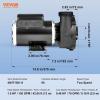 imageVEVOR 2 Speed SPA Pump 56Frame AC 220V Hot Tub SPA Pump 3 HP  200 GPM  6561 ft High Speed or 04 HP  100 GPM  1607 ft Low Speed 2 Port 90 Rotational Interface for Hot Tub48Frame 15HP