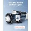imageVEVOR 2 Speed SPA Pump 56Frame AC 220V Hot Tub SPA Pump 3 HP  200 GPM  6561 ft High Speed or 04 HP  100 GPM  1607 ft Low Speed 2 Port 90 Rotational Interface for Hot Tub48Frame 3HP