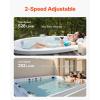 imageVEVOR 2 Speed SPA Pump 56Frame AC 220V Hot Tub SPA Pump 3 HP  200 GPM  6561 ft High Speed or 04 HP  100 GPM  1607 ft Low Speed 2 Port 90 Rotational Interface for Hot Tub48Frame 2HP