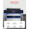 imageVEVOR 200lbs24H Commercial Ice Maker Machine with Drain Pump 66lbs Storage Capacity Ice Maker 108 Ice Cubes in 15 Minutes LED Digital Display Freestanding SelfCleaning for Bar Office RestaurantSilver