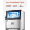 imageVEVOR 200lbs24H Commercial Ice Maker Machine with Drain Pump 66lbs Storage Capacity Ice Maker 108 Ice Cubes in 15 Minutes LED Digital Display Freestanding SelfCleaning for Bar Office RestaurantSilver