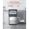 imageVEVOR 200lbs24H Commercial Ice Maker Machine with Drain Pump 66lbs Storage Capacity Ice Maker 108 Ice Cubes in 15 Minutes LED Digital Display Freestanding SelfCleaning for Bar Office RestaurantSilver