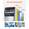 imageVEVOR 200lbs24H Commercial Ice Maker Machine with Drain Pump 66lbs Storage Capacity Ice Maker 108 Ice Cubes in 15 Minutes LED Digital Display Freestanding SelfCleaning for Bar Office RestaurantSilver