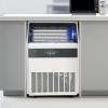 imageVEVOR 200lbs24H Commercial Ice Maker Machine with Drain Pump 66lbs Storage Capacity Ice Maker 108 Ice Cubes in 15 Minutes LED Digital Display Freestanding SelfCleaning for Bar Office RestaurantSilver