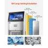 imageVEVOR 200lbs24H Commercial Ice Maker Machine with Drain Pump 66lbs Storage Capacity Ice Maker 108 Ice Cubes in 15 Minutes LED Digital Display Freestanding SelfCleaning for Bar Office RestaurantSilver