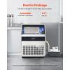 imageVEVOR 200lbs24H Commercial Ice Maker Machine with Drain Pump 66lbs Storage Capacity Ice Maker 108 Ice Cubes in 15 Minutes LED Digital Display Freestanding SelfCleaning for Bar Office RestaurantSilver