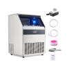 imageVEVOR 200lbs24H Commercial Ice Maker Machine with Drain Pump 66lbs Storage Capacity Ice Maker 108 Ice Cubes in 15 Minutes LED Digital Display Freestanding SelfCleaning for Bar Office RestaurantSilver