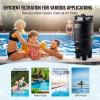 imageVEVOR 2025 PRO Cartridge Pool Filter Tank ampamp Element for Above Ground ampamp Inground Pools Large 320325Sq Ft Cleaner System Compatible WPumps 2 to 25 HP Up to 11769 GPH for Pools Up to 94150 GallonsUpgraded Version 420425 sqft w 4 Filters