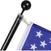 imageVEVOR 20FT Telescoping Flag Pole Kit Heavy Duty Aluminum Alloy in Ground Flag Poles for Outside 3 Display Modes Flagpole with 3x5 American Flag Professional Accessories SilverBlack