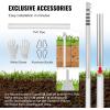 imageVEVOR 20FT Telescoping Flag Pole Kit Heavy Duty Aluminum Alloy in Ground Flag Poles for Outside 3 Display Modes Flagpole with 3x5 American Flag Professional Accessories SilverSilver