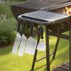 imageVEVOR 28PCS Griddle Accessories Kit Flat Top Grill Accessory Enlarged Spatula Gift Set Stainless Steel Grilling Tools with Basting Cover Tong Burger Press Carry Bag for Outdoor BBQ Teppanyaki