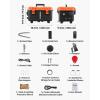 imageVEVOR 2KW Diesel Heater 12V24V All in One Diesel Air Heater with Bluetooth APP Control Remote Control and Display Screen CO Alarm Fast Heating Portable Diesel Heater for Vehicles and OutdoorsBlackOrangeW