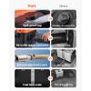 imageVEVOR 2KW Diesel Heater 12V24V All in One Diesel Air Heater with Bluetooth APP Control Remote Control and Display Screen CO Alarm Fast Heating Portable Diesel Heater for Vehicles and OutdoorsBlackOrangeW