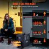imageVEVOR 2KW Diesel Heater 12V24V All in One Diesel Air Heater with Bluetooth APP Control Remote Control and Display Screen CO Alarm Fast Heating Portable Diesel Heater for Vehicles and OutdoorsBlack