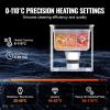 imageVEVOR 2L Sonic Cleaner with Heater Timer ampamp Basket Professional Digital Sonic Cavitation Machine 60W Cleaning Machine for Watch Instruments Glasses Coin Metal Parts Tool2L
