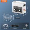 imageVEVOR 2L Sonic Cleaner with Heater Timer ampamp Basket Professional Digital Sonic Cavitation Machine 60W Cleaning Machine for Watch Instruments Glasses Coin Metal Parts Tool6L