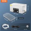 imageVEVOR 2L Sonic Cleaner with Heater Timer ampamp Basket Professional Digital Sonic Cavitation Machine 60W Cleaning Machine for Watch Instruments Glasses Coin Metal Parts Tool22L