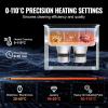 imageVEVOR 2L Sonic Cleaner with Heater Timer ampamp Basket Professional Digital Sonic Cavitation Machine 60W Cleaning Machine for Watch Instruments Glasses Coin Metal Parts Tool3L