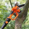 imageVEVOR 2in1 Cordless Pole Saw ampamp Mini Chainsaw 20V 2Ah Battery Pole Chainsaw 5quot Cutting Capacity 8 ft Reach Pole Saw for Branch Cutting ampamp Tree Trimming Battery and Blade Cover Included20V 2Ah renewed