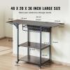 imageVEVOR 3 Tier Movable Heat Press Table Foldable Heat Transfer Machine Stand with Vinyl Roll Holder Heavy Duty Rolling Metal Workbench for DIY Sublimation Transfer Machine and Printer3 Tier  Brown