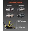 imageVEVOR 3 Ton Low Profile  Aluminum and Steel Racing Floor Jack with Dual Pistons Quick Lift Pump for Sport Utility Vehicle Lifting Range 3611quot191116quot yellowblack3T