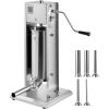 imageVEVOR 304 Vertical Electric Adjustable Speed Stainless Steel Heavy Duty Sausage Filler Meat Stuffer 30LBS15L Capacity Silver11LB5L New