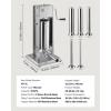 imageVEVOR 304 Vertical Electric Adjustable Speed Stainless Steel Heavy Duty Sausage Filler Meat Stuffer 30LBS15L Capacity Silver11LB5L New