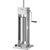 imageVEVOR 304 Vertical Electric Adjustable Speed Stainless Steel Heavy Duty Sausage Filler Meat Stuffer 30LBS15L Capacity Silver15LB7L Capacity