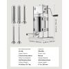 imageVEVOR 304 Vertical Electric Adjustable Speed Stainless Steel Heavy Duty Sausage Filler Meat Stuffer 30LBS15L Capacity Silver22LB10L New