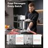 imageVEVOR 304 Vertical Electric Adjustable Speed Stainless Steel Heavy Duty Sausage Filler Meat Stuffer 30LBS15L Capacity Silver22LB10L New