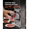 imageVEVOR 304 Vertical Electric Adjustable Speed Stainless Steel Heavy Duty Sausage Filler Meat Stuffer 30LBS15L Capacity Silver22LBS10L Electric New