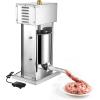 imageVEVOR 304 Vertical Electric Adjustable Speed Stainless Steel Heavy Duty Sausage Filler Meat Stuffer 30LBS15L Capacity Silver22LBS10L Electric New