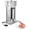 imageVEVOR 304 Vertical Electric Adjustable Speed Stainless Steel Heavy Duty Sausage Filler Meat Stuffer 30LBS15L Capacity Silver25LBS12L Electric New
