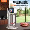 imageVEVOR 304 Vertical Electric Adjustable Speed Stainless Steel Heavy Duty Sausage Filler Meat Stuffer 30LBS15L Capacity Silver30LBS15L Capacity