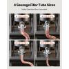 imageVEVOR 304 Vertical Electric Adjustable Speed Stainless Steel Heavy Duty Sausage Filler Meat Stuffer 30LBS15L Capacity Silver33LBS15L Electric New