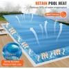 imageVEVOR 32 x 16 ft Rectangle Solar Pool Cover  16 mil Solar Blanket with Bubble Heat Retaining BlueBlue
