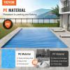 imageVEVOR 32 x 16 ft Rectangle Solar Pool Cover  16 mil Solar Blanket with Bubble Heat Retaining BlueBlue