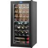 imageVEVOR 32Bottle Wine Cooler Dual Zone ampamp Dual Temperature Wine Fridge Freestanding Refrigerator with Digital Control Tempered Glass Door with UV Protection Red ampamp White Wine Storage for Home Bar32 Bottles