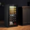 imageVEVOR 32Bottle Wine Cooler Dual Zone ampamp Dual Temperature Wine Fridge Freestanding Refrigerator with Digital Control Tempered Glass Door with UV Protection Red ampamp White Wine Storage for Home Bar32 Bottles