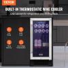 imageVEVOR 32Bottle Wine Cooler Dual Zone ampamp Dual Temperature Wine Fridge Freestanding Refrigerator with Digital Control Tempered Glass Door with UV Protection Red ampamp White Wine Storage for Home Bar15
