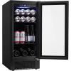 imageVEVOR 32Bottle Wine Cooler Dual Zone ampamp Dual Temperature Wine Fridge Freestanding Refrigerator with Digital Control Tempered Glass Door with UV Protection Red ampamp White Wine Storage for Home Bar15