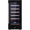 imageVEVOR 32Bottle Wine Cooler Dual Zone ampamp Dual Temperature Wine Fridge Freestanding Refrigerator with Digital Control Tempered Glass Door with UV Protection Red ampamp White Wine Storage for Home Bar30 Bottles